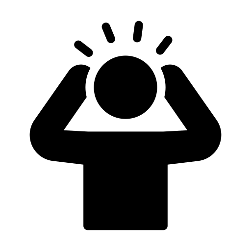 Praxis für Chiropraktik - Therapien und Behandlungs -  Kopfschmerzen-Symbol